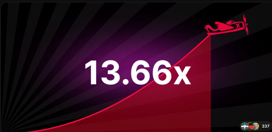 A crash game round on PariPulse with the multiplier climbing and the cash-out button